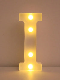 Lettre lumineuse LED 22 cm à piles, A à Z et 0 à 9