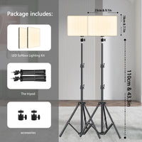 Key light LED USB sur trépied de 110 cm, streaming et visioconférence