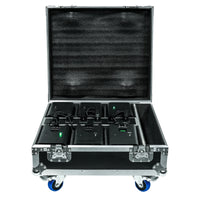 Uplight sur batterie RGBWA UV, lot de 6 avec flight case de charge