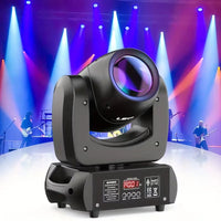 Paire de lyres LED 120 W pour DJ, DMX et prisme 18 facettes