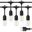 Guirlande guinguette S14 E27 blanc chaud IP65 connectable, 15 m, 15 ampoules LED