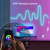 Ruban LED USB néon RGB connecté Wi-Fi, 1 à 5 m