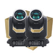 Lot de 2 lyres LED beam 200 W à anneau RGB, prismes 6 + 12, DMX 13 ou 15 canaux
