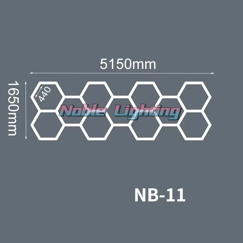 Éclairage LED nid d'abeille – vue 16