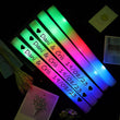 Bâtons lumineux en mousse LED, lots de 12 à 120, texte imprimé