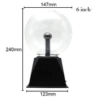 Lampe plasma boule magique tactile – modèle de 6 pouces, 24 cm de haut