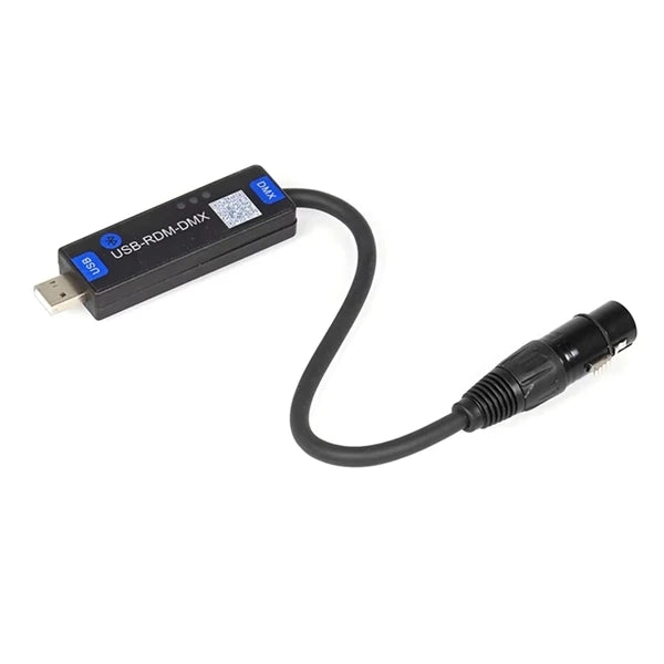 Interface DMX512 et RDM – version câble USB-RDM-DMX avec prise XLR femelle à 3 broches
