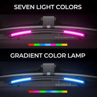 Barre lumineuse écran PC incurvée – sept couleurs de lumière et dégradé sur les extrémités