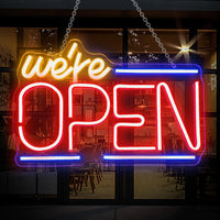 Panneau lumineux ouvert OPEN en néon LED, alimentation USB, 10 modèles