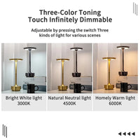 Lampe de table sans fil à disque – vue 4