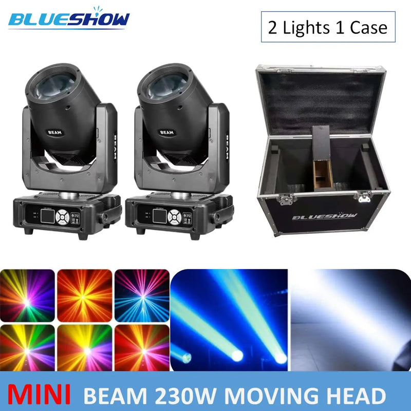Mini lyre beam 7R 230 W – deux lyres et leur flight case