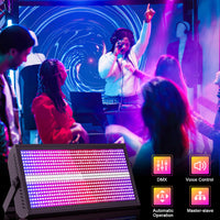 Stroboscope LED RGB et blanc 200 W DMX, lot de 4