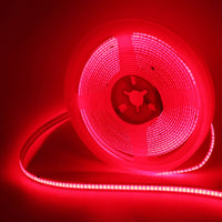 Ruban LED USB COB 8 mm – rouleau allumé en rouge