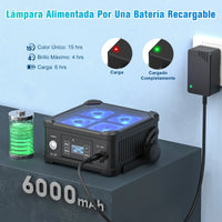Projecteur LED étanche sur batterie IP65, 4 LED RGBWA UV, DMX sans fil