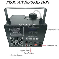 Machine à brume 500 W DMX avec télécommande, réservoir 1,5 L