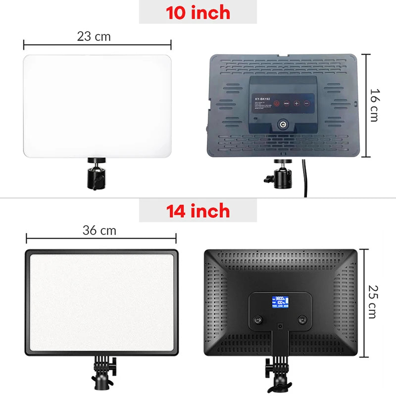 Panneau LED vidéo bicolore avec télécommande, 23 x 16 ou 36 x 25 cm