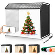 Boîte à lumière photo LED PULUZ 60 x 40 cm, 3 modes de lumière, 4 fonds PVC