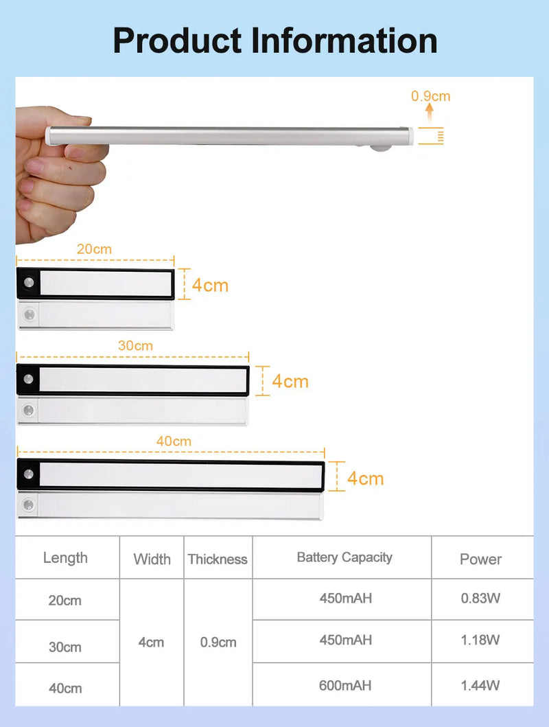 Lampe LED ultra-fine à détecteur – vue 14