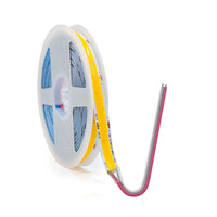 Ruban LED COB à rangées – bobine avec fil à deux conducteurs, vue de côté