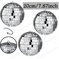 Boule à facettes argentée déco – vue 23