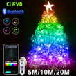 Guirlande féerique LED RGBIC Bluetooth à application, USB 5 V, 5, 10 ou 20 m