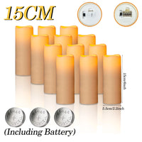 Bougies pilier LED ivoire – vue 19