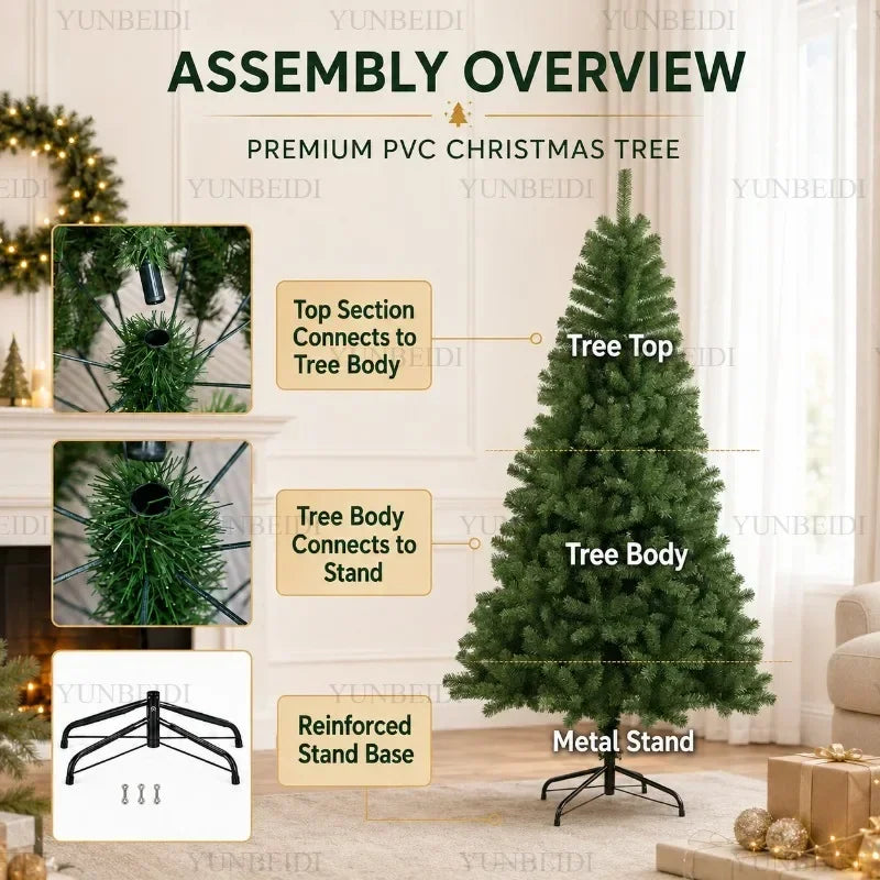 Sapin de Noël artificiel en PVC – vue 30