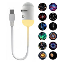 Mini projecteur d'étoiles galactiques USB – lampe et 12 films