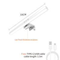 Barre lumineuse écran PC 18 à 50 cm – éclairage orienté à 45° sans reflet, touches tactiles