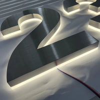 Numéros de maison lumineux 3D – vue 4