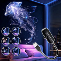 Projecteur ciel étoilé USB – lampe noire et 6 films de méduses