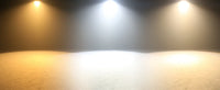 Projecteurs PAR LED COB à volets – éclairage d'une scène en blanc chaud et froid
