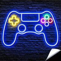 Néon gaming LED manette de jeu pour chambre de gamer, 9 modèles
