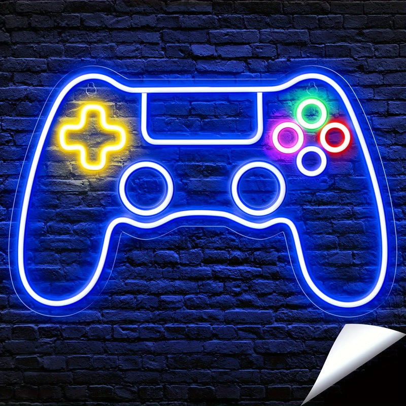 Néon gaming LED manette de jeu pour chambre de gamer, 9 modèles
