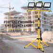 Projecteur de chantier LED 3 x 100 W sur pied télescopique, IP66