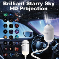 Mini projecteur ciel étoilé capsule USB – projection d'étoiles dans l'habitacle d'une voiture, capsule et planche de films