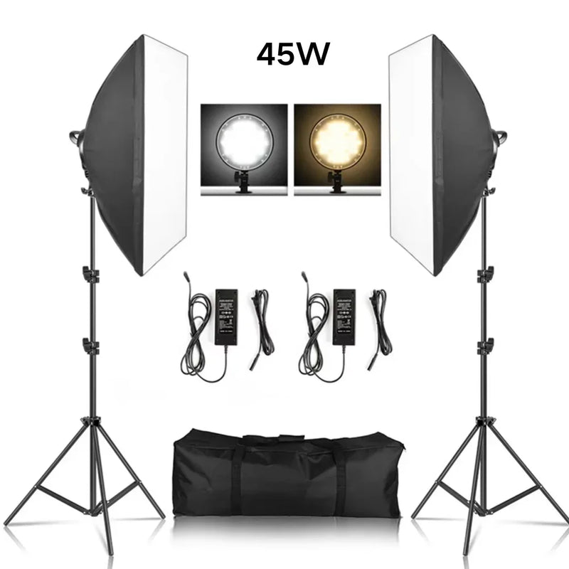 Kit éclairage continu softbox 50x70 cm – vue 15