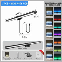 Barre lumineuse écran droite – version de 44 cm avec RGB et câble USB d'environ 1,8 m