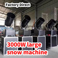 Machine à neige 3000 W – plusieurs machines alignées sur leurs caisses de transport