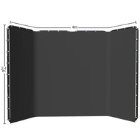 Kit studio photo à la pièce : 4 kits softbox et 4 cadres de fond de 2,4 x 4 m, 12 articles