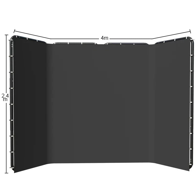 Kit studio photo à la pièce : 4 kits softbox et 4 cadres de fond de 2,4 x 4 m, 12 articles