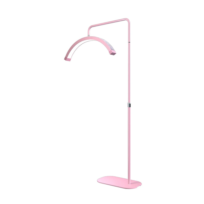 Lampe demi-lune LED sur pied – Rose, modèle A