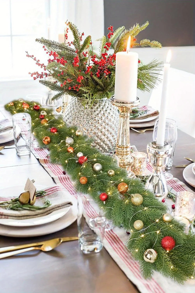 Guirlande de Noël en pin vert – vue 12