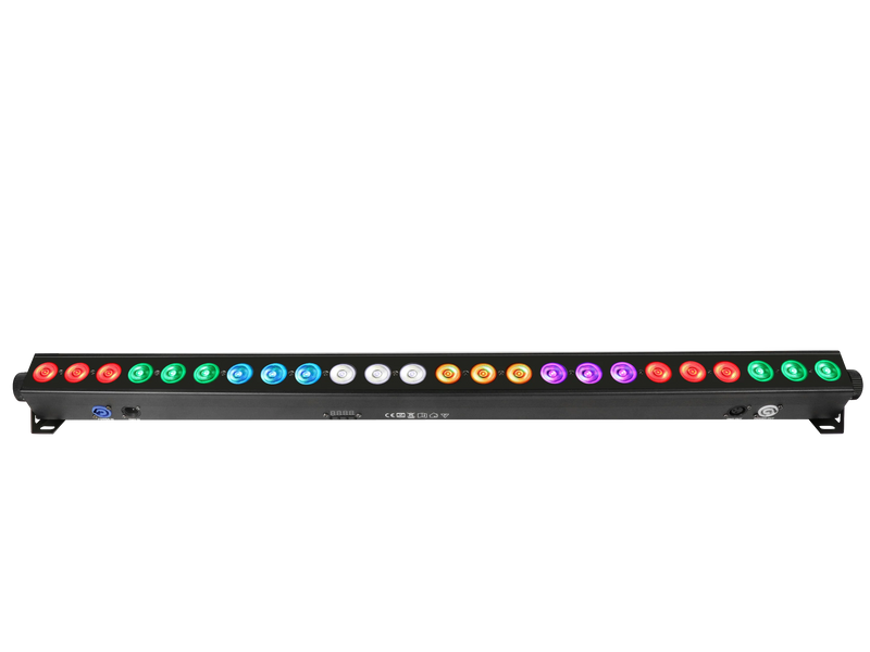 Rampe LED murale 24 x 12 W RGBW ou 6 en 1, DMX, contrôle par segments