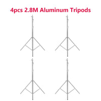 Trépied lumière 3 m – lot de 4 trépieds argentés