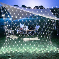 Filet lumineux LED extérieur 220 V, 4 couleurs, 1,5 x 1,5 à 3 x 2 m