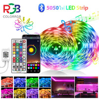 Ruban LED RGB 5050 – ruban avec application, télécommande et contrôleur Bluetooth