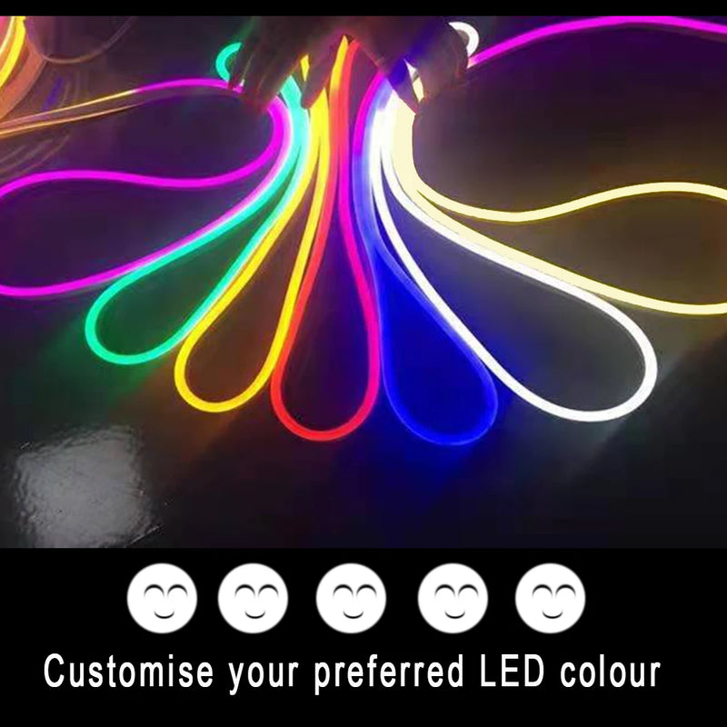 Panneau lumineux ouvert multilingue – exemples de couleurs de néon flexible