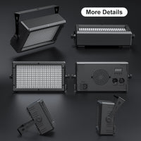 Projecteur mural LED RGB 288 LED, DMX 10 canaux, télécommande, 60 W