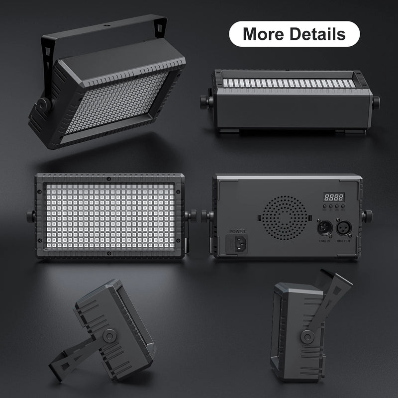 Projecteur mural LED RGB 288 LED, DMX 10 canaux, télécommande, 60 W